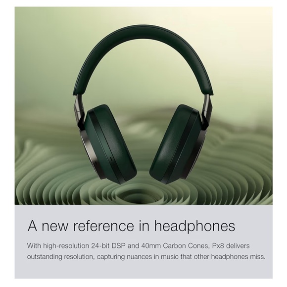 BNWT Bowers & Wilkins Px8 Over-Ear noise canceling Headphones in Tan and Silver - Picture 3 of 16